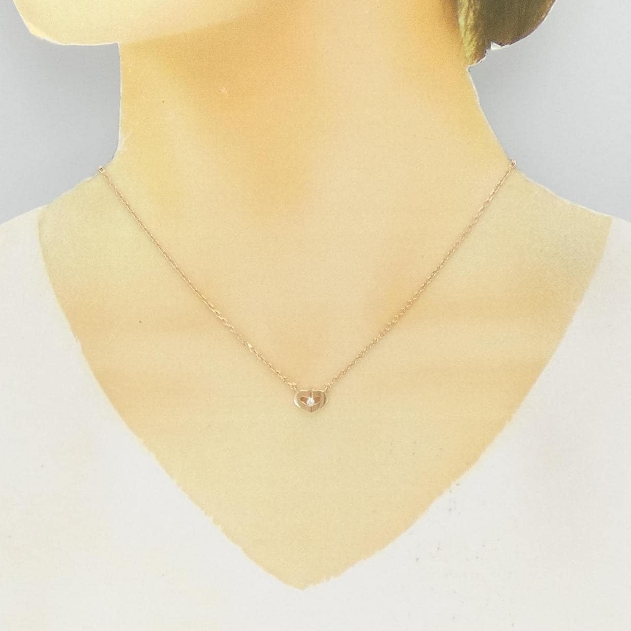 Cartier C heart小號項鍊