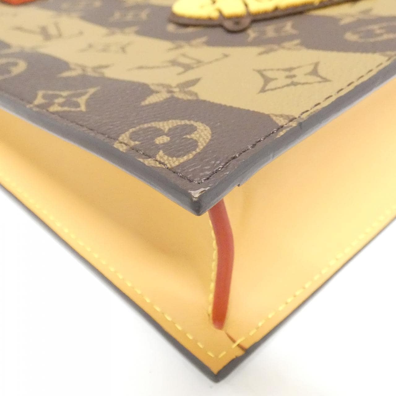 LOUIS VUITTON Monogram條紋（LV Squared）麻袋塑膠郵差包 M45969