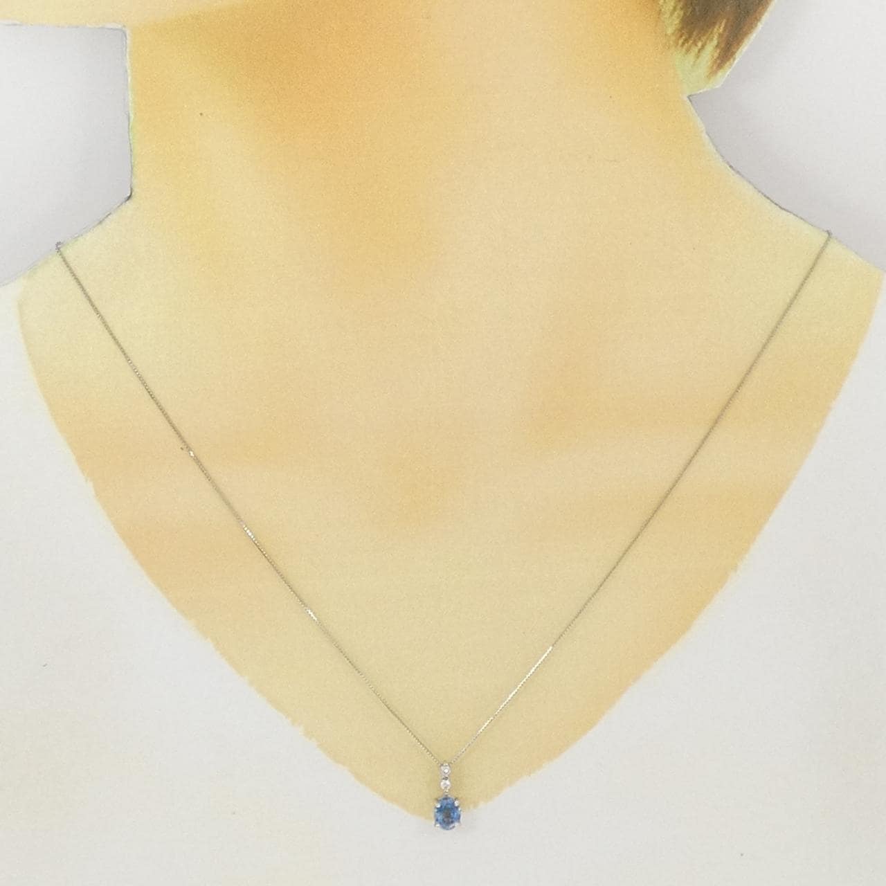 PT900/PT850 アクアマリン ネックレス 0.92CT