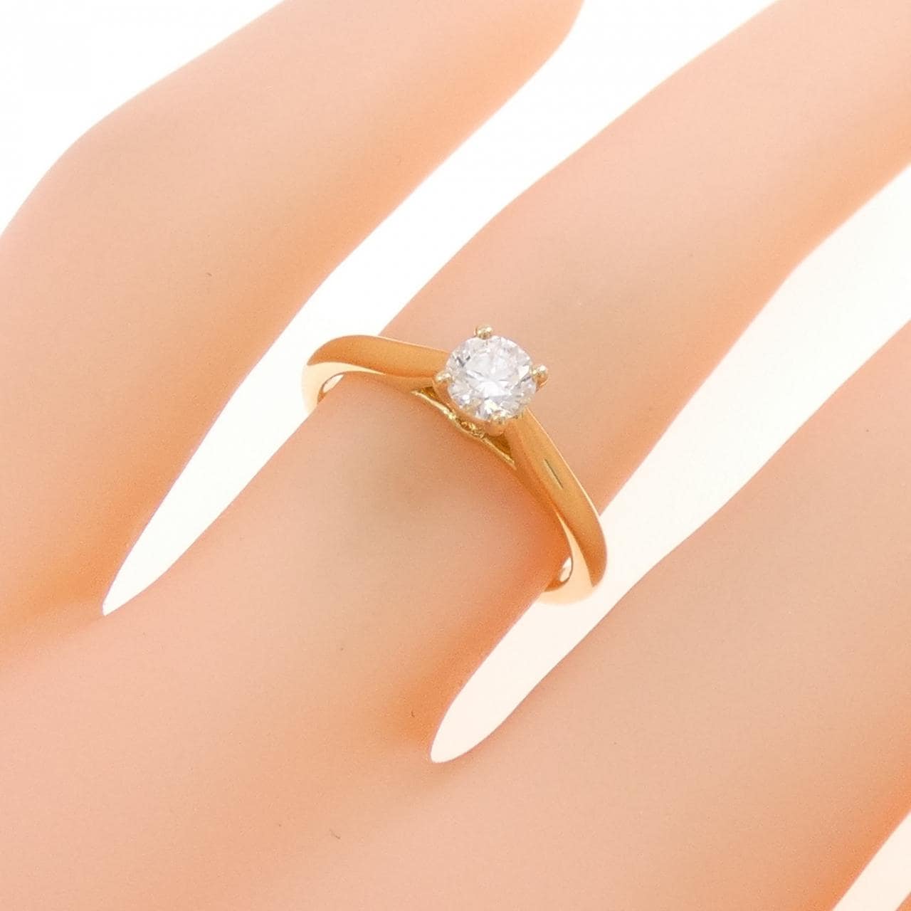 カルティエ 1895 ソリテール リング 0.25CT D VS1 3EXT