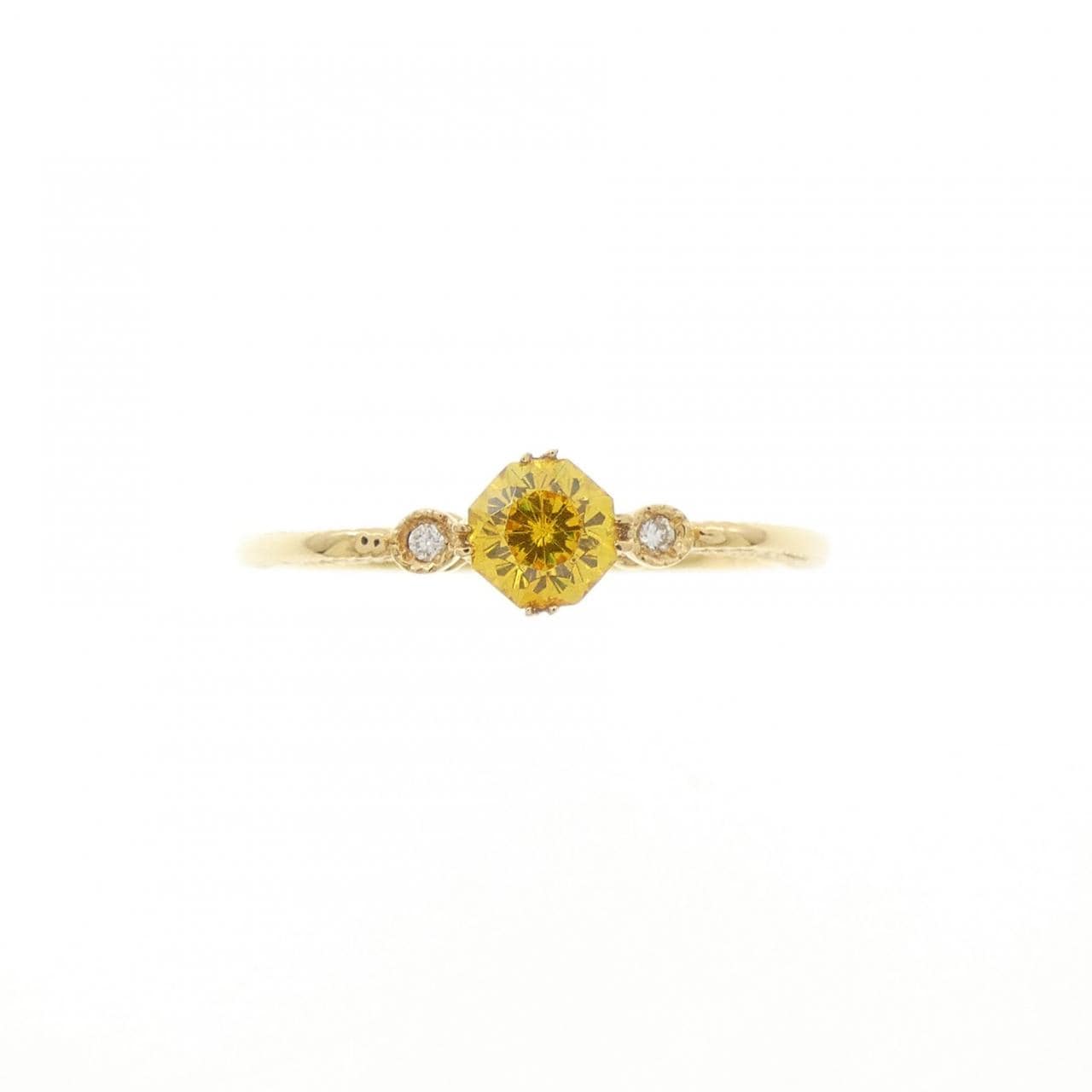 K18YG スファレライト リング 0.39CT