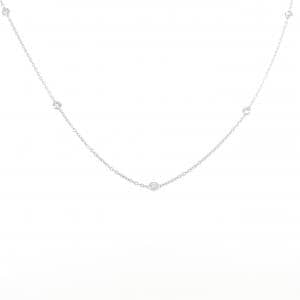 K18WG ダイヤモンド ネックレス 1.06CT