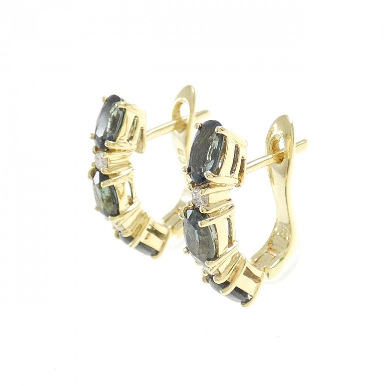 750YG サファイヤ ピアス
