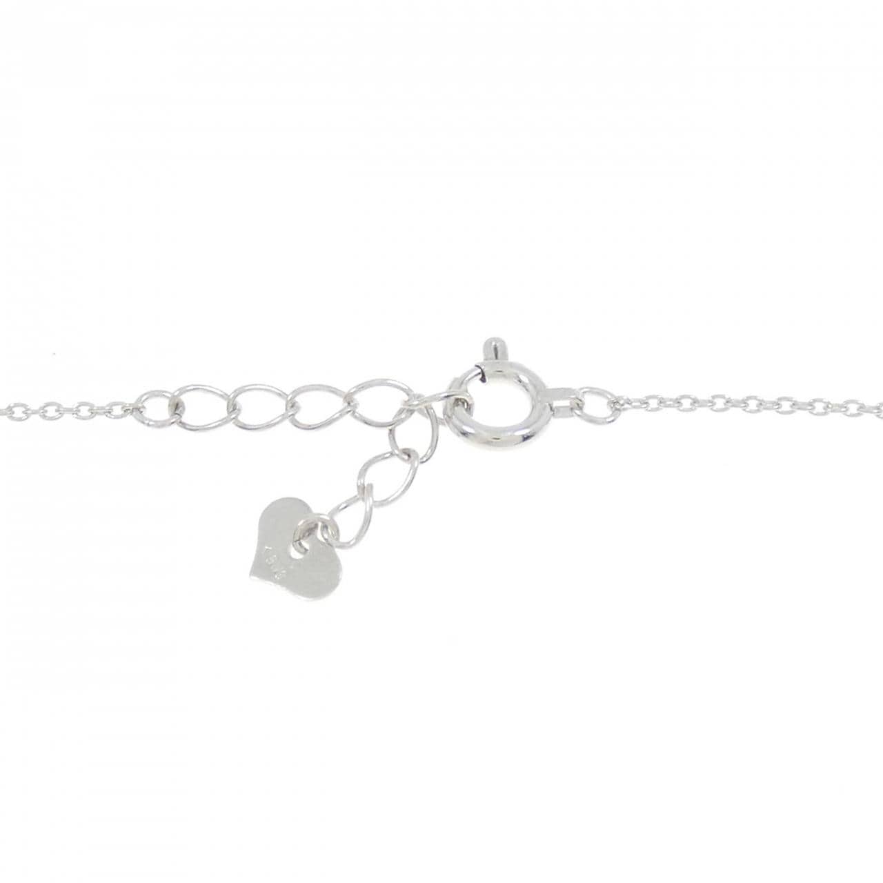 K18WG Butterfly Diamond Bracelet 0.05CT