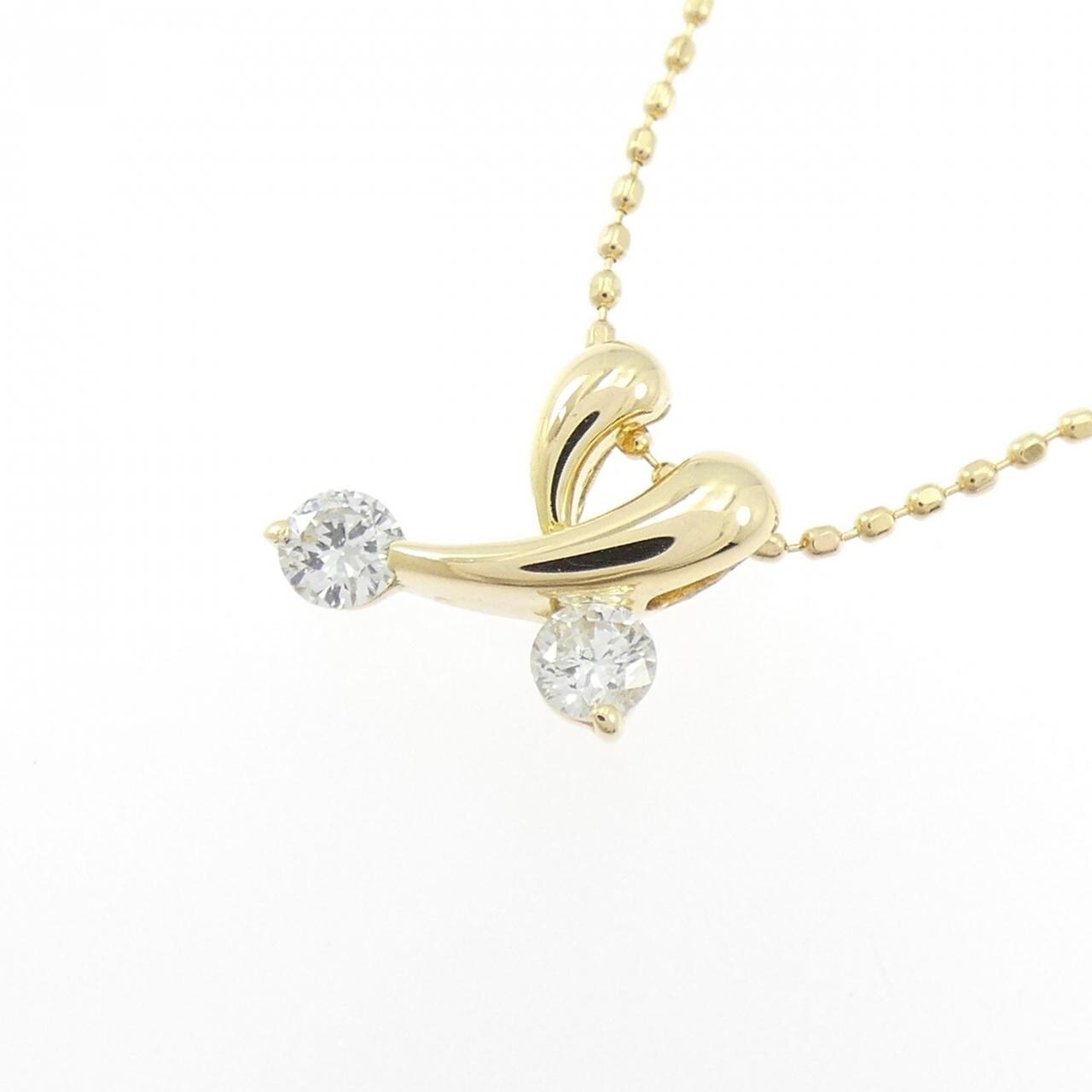 K18YG ダイヤモンド ネックレス 0.15CT