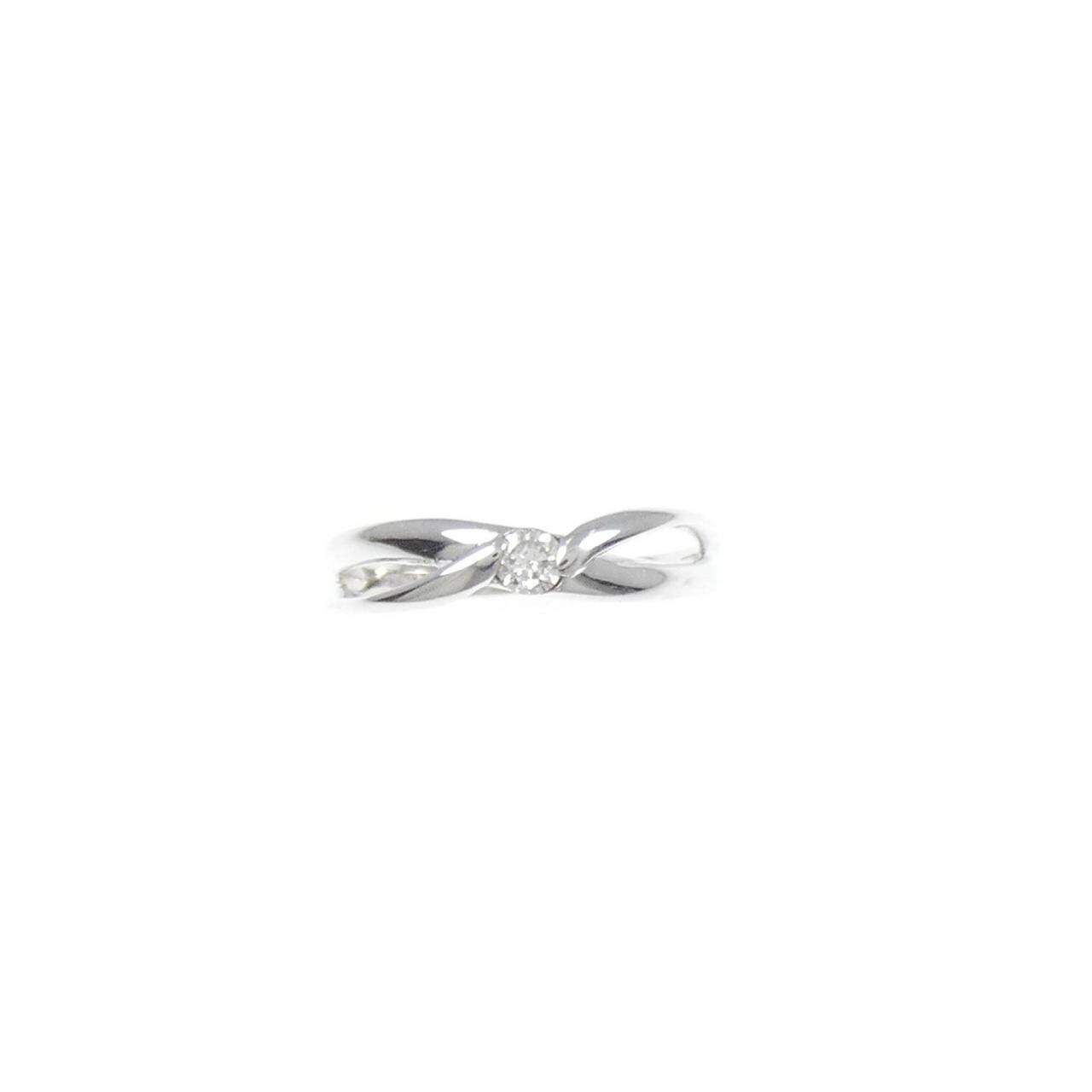 K18WG ダイヤモンド リング 0.08CT