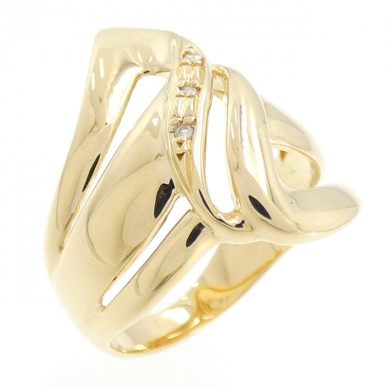 K18YG ダイヤモンド リング 0.02CT