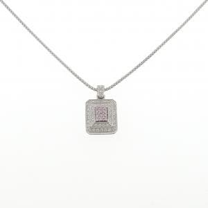 PT900/PT850 ピンクダイヤモンド ネックレス 0.32CT