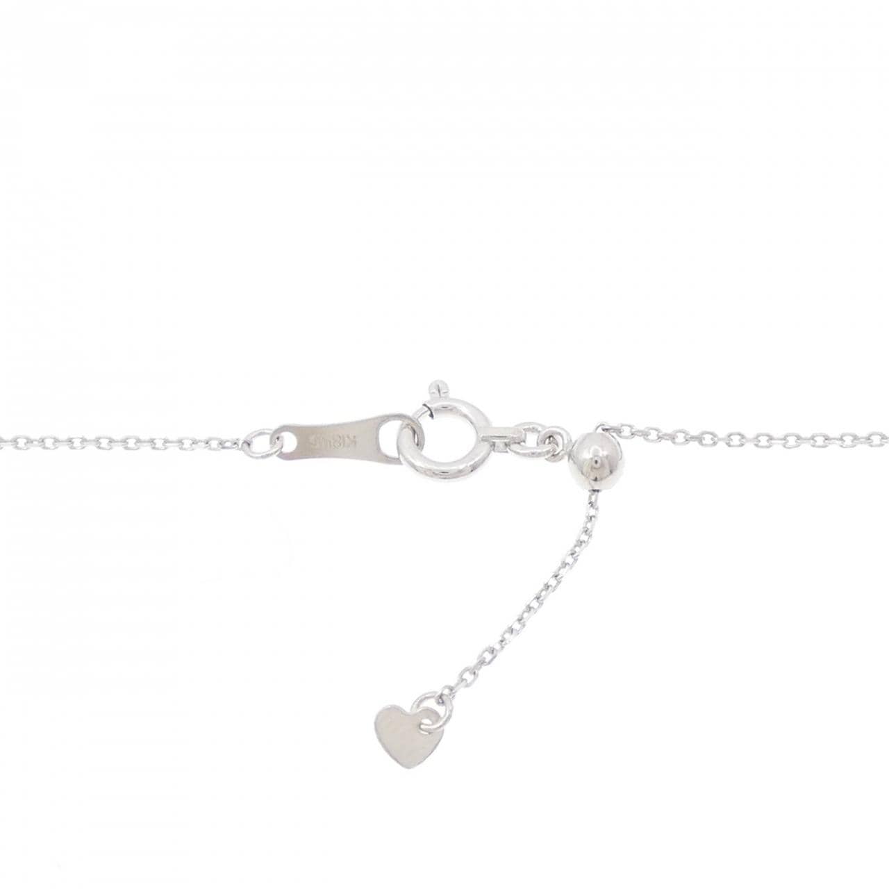 K18WG ダイヤモンド ネックレス 0.06CT