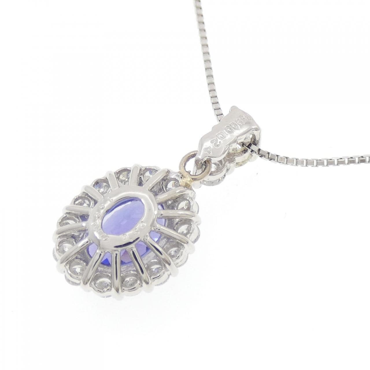 PT900/PT850 タンザナイト ネックレス 1.96CT