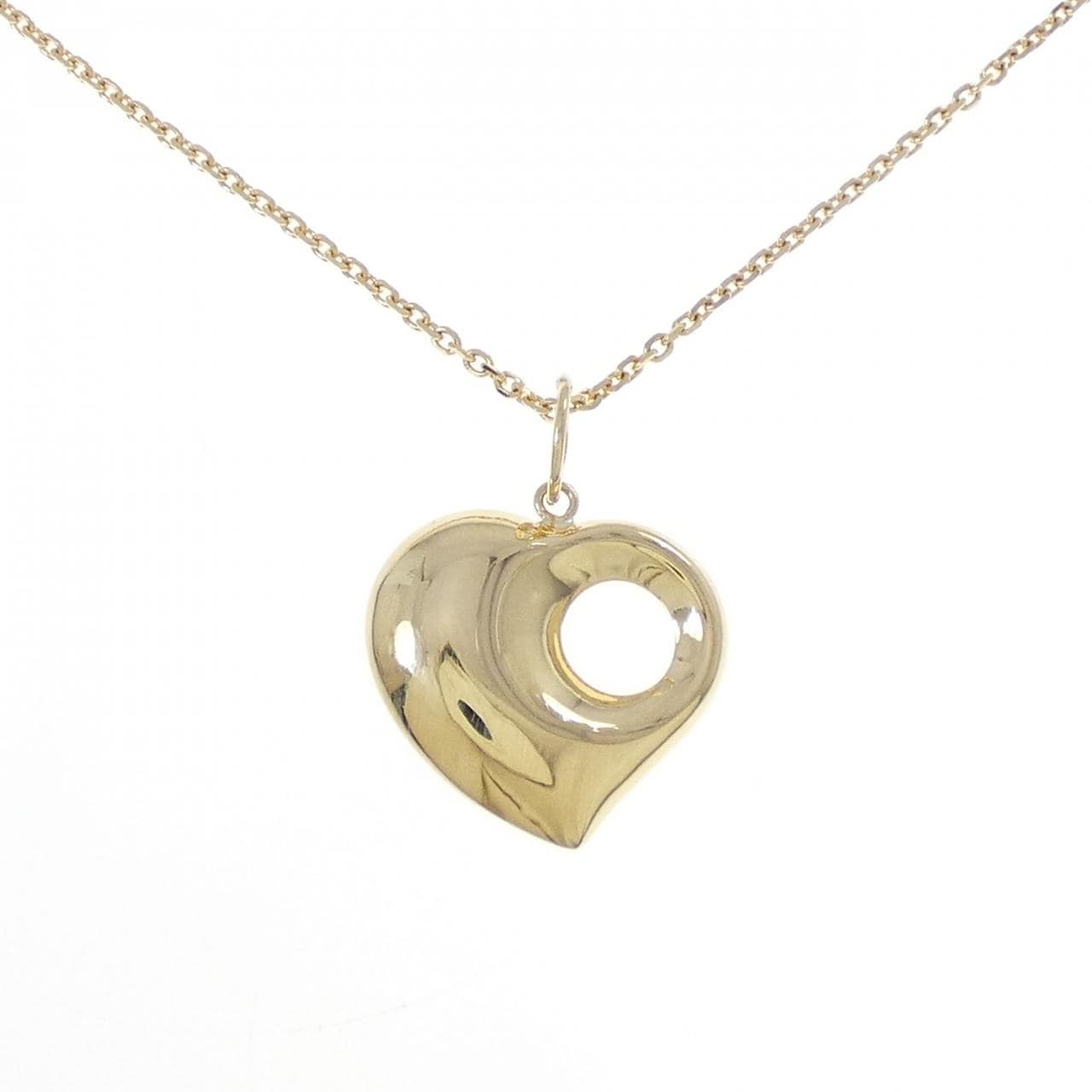 K18YG ハート ネックレス