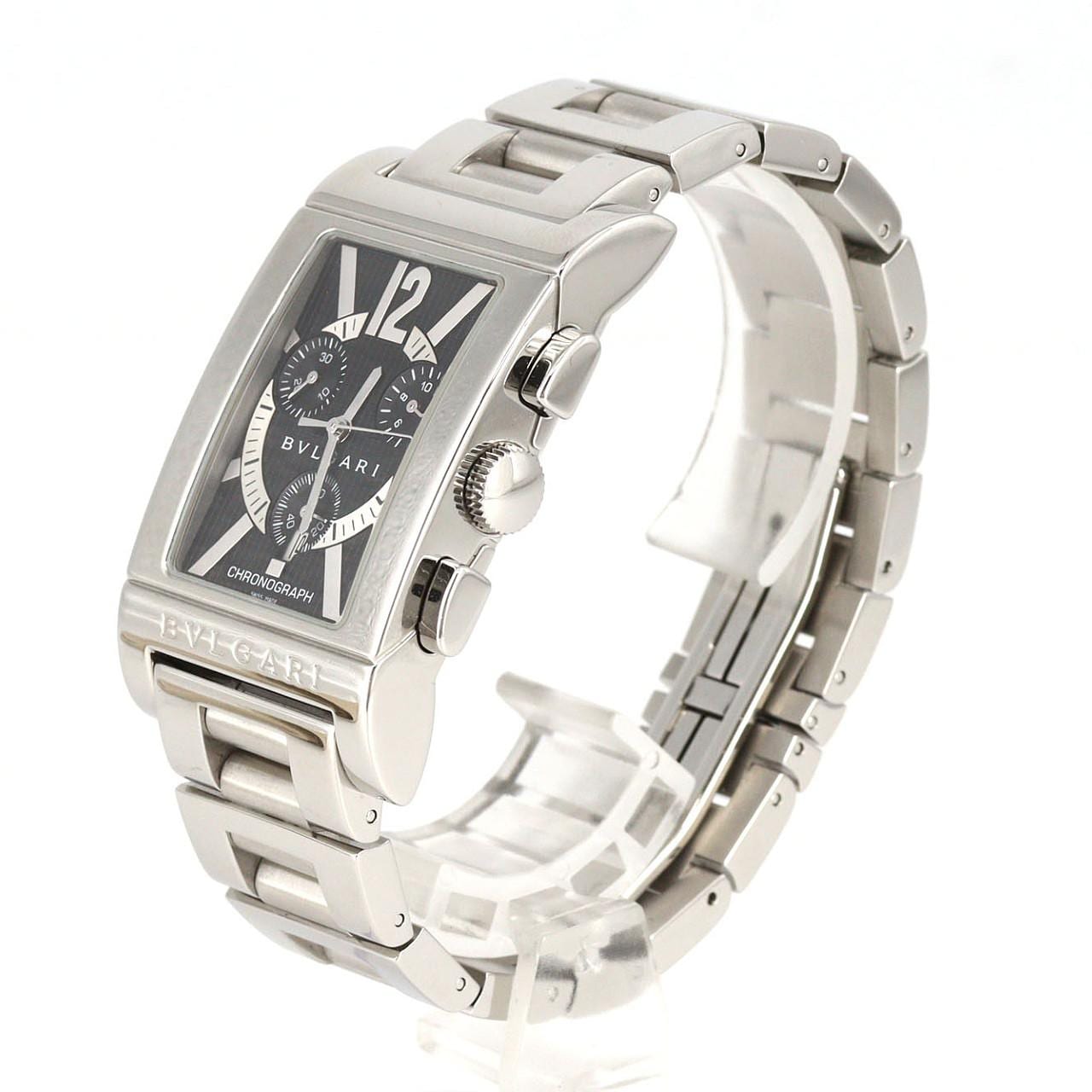 [無維修減價] BVLGARI Lettangolo Chronograph RTC49S/RTC49BRSSD SS石英