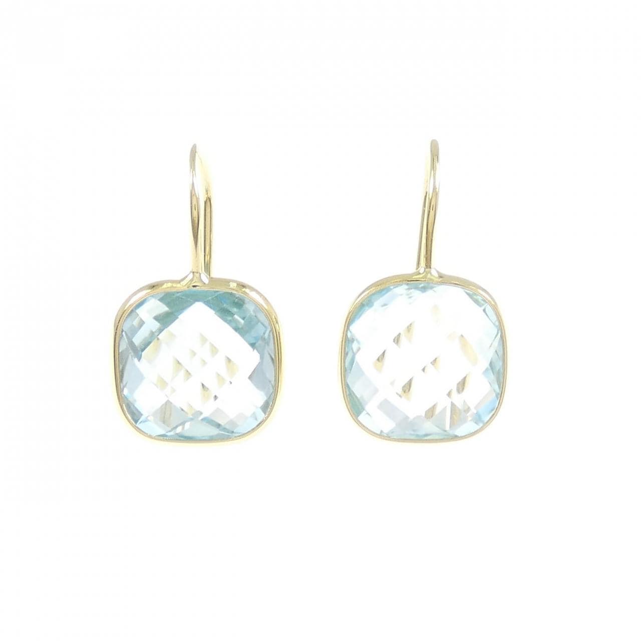 750YG ブルートパーズ ピアス