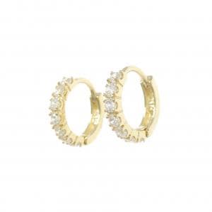 K14YG キュービック ピアス