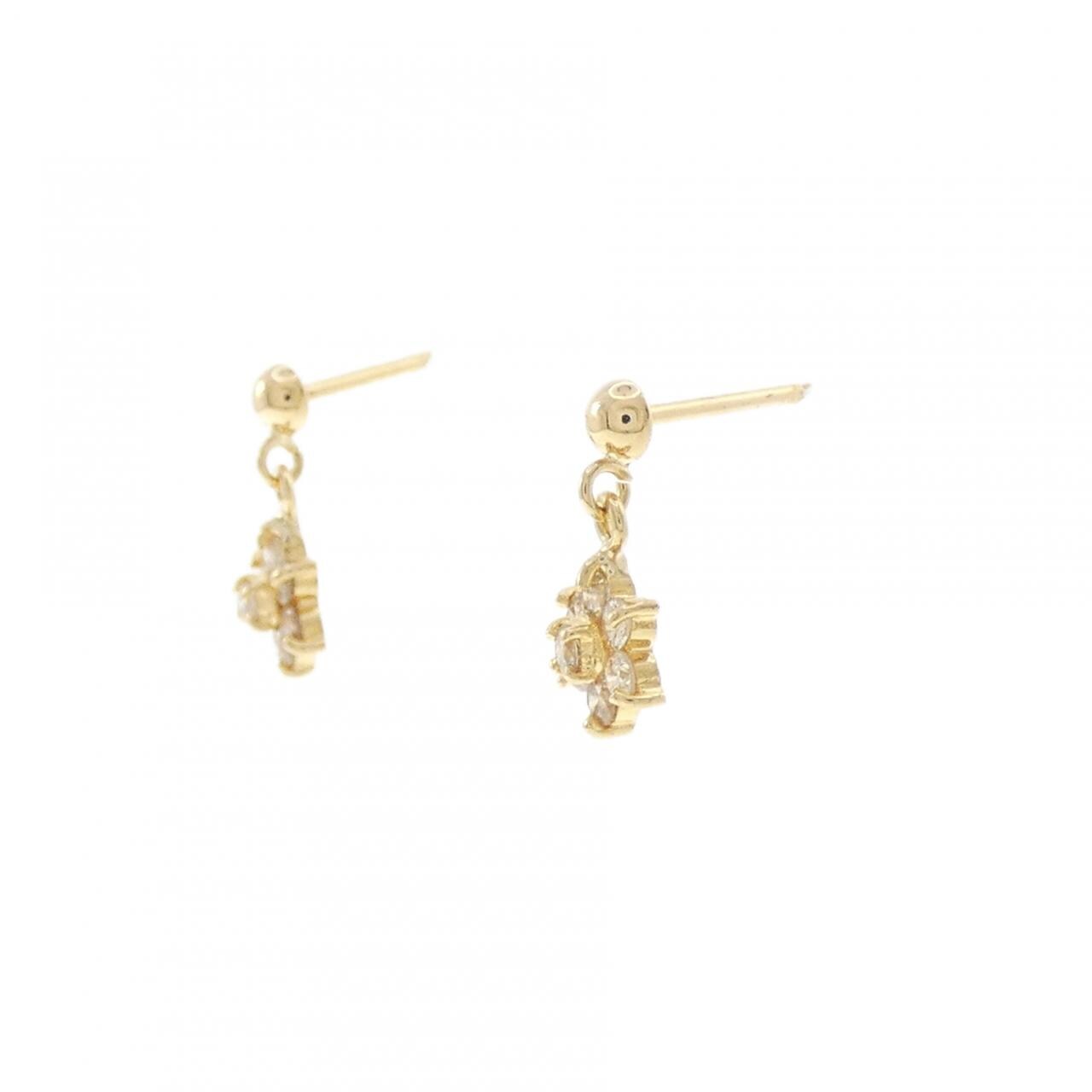 K18YG ダイヤモンド ピアス 0.20CT