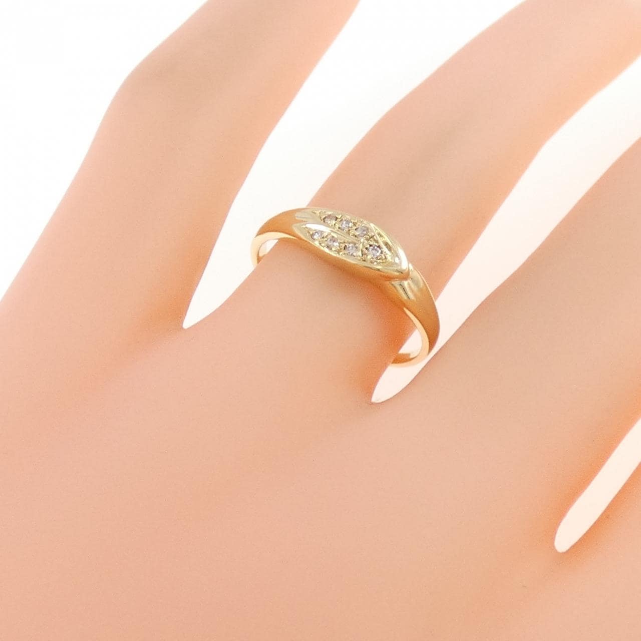 K18YG ダイヤモンド リング 0.04CT