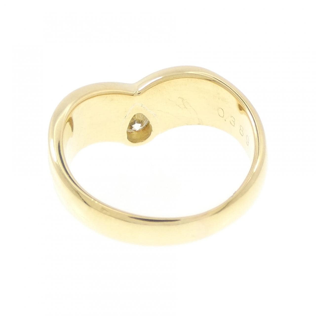 K18YG ダイヤモンド リング 0.389CT