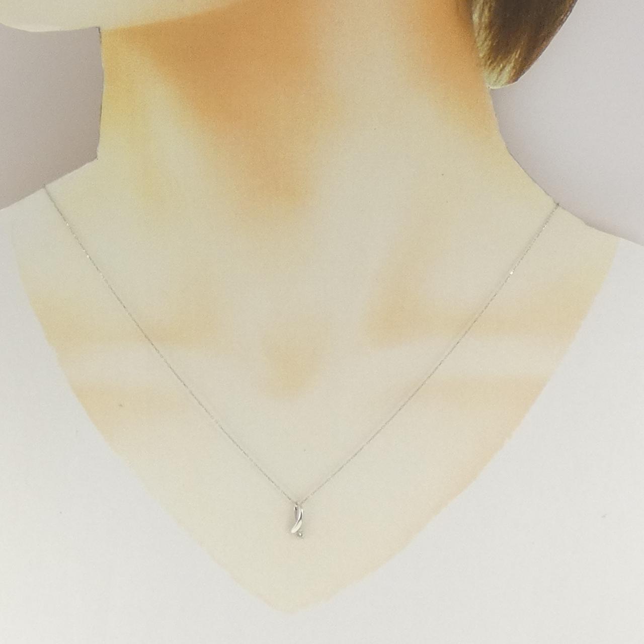 PT900/PT850 ダイヤモンド ネックレス 0.08CT