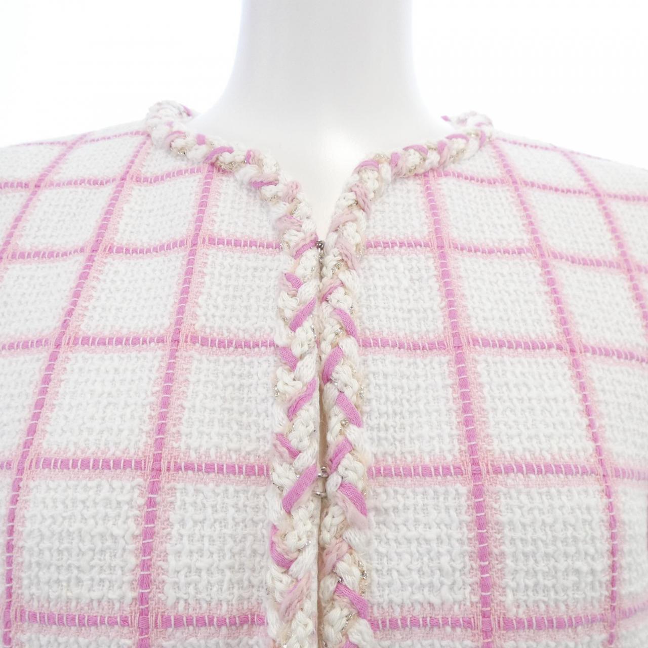 シャネル CHANEL LOOK38 P73947V65544 23C ノーカラージャケット