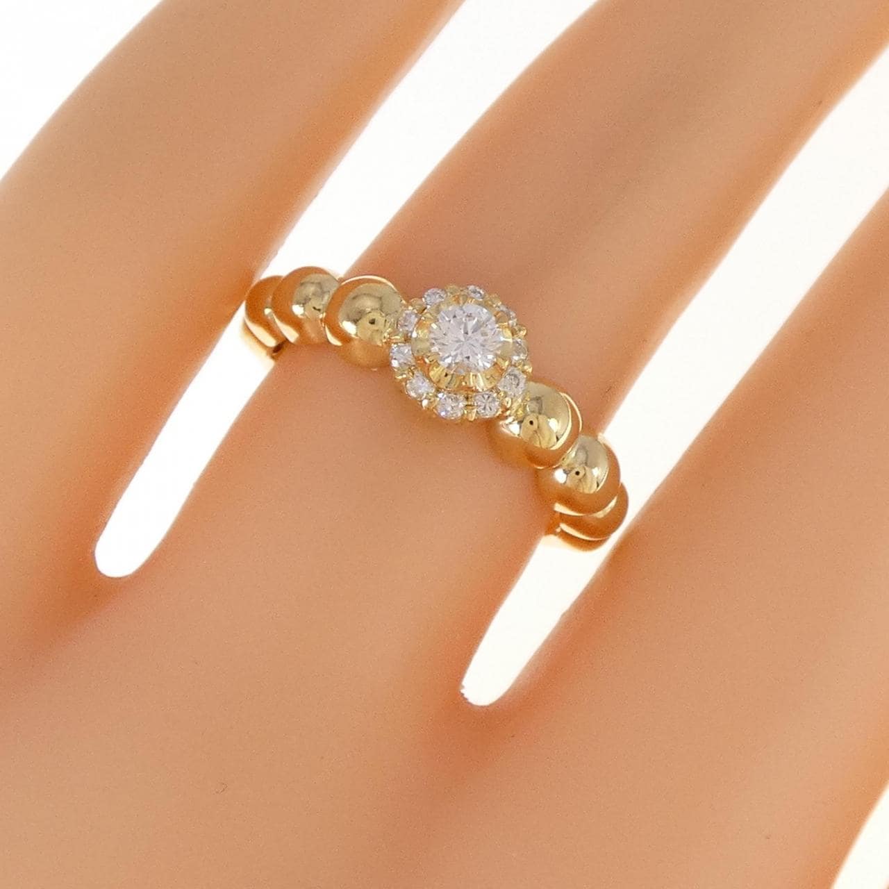 K18YG ダイヤモンド リング 0.20CT