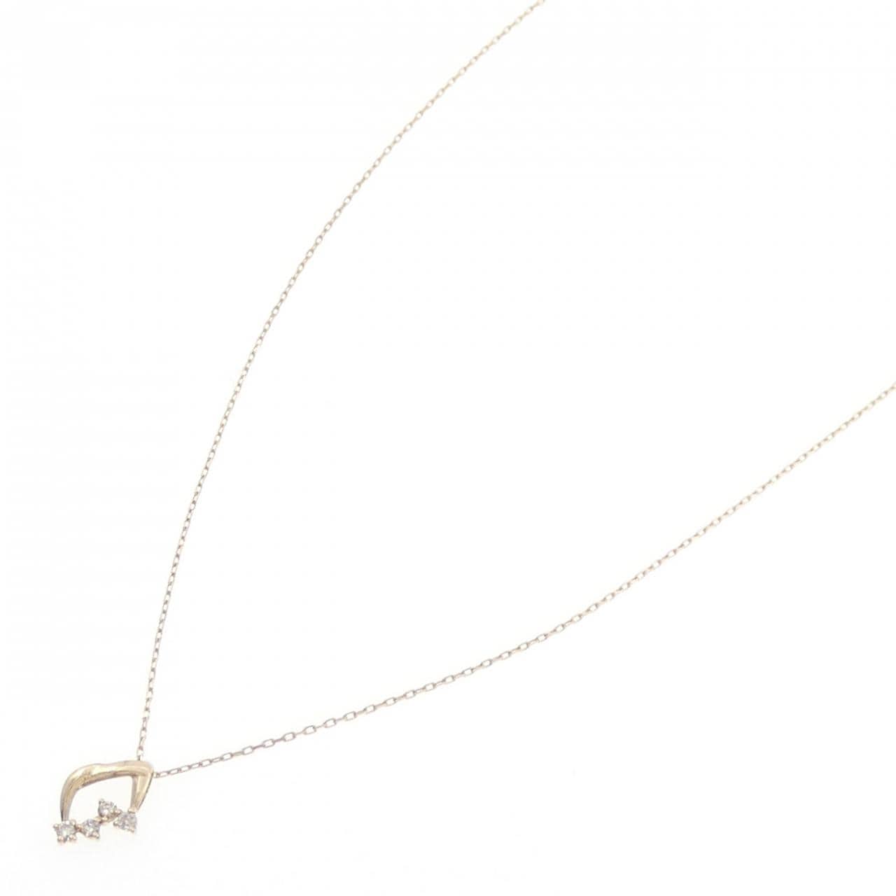 K10YG ダイヤモンド ネックレス 0.03CT