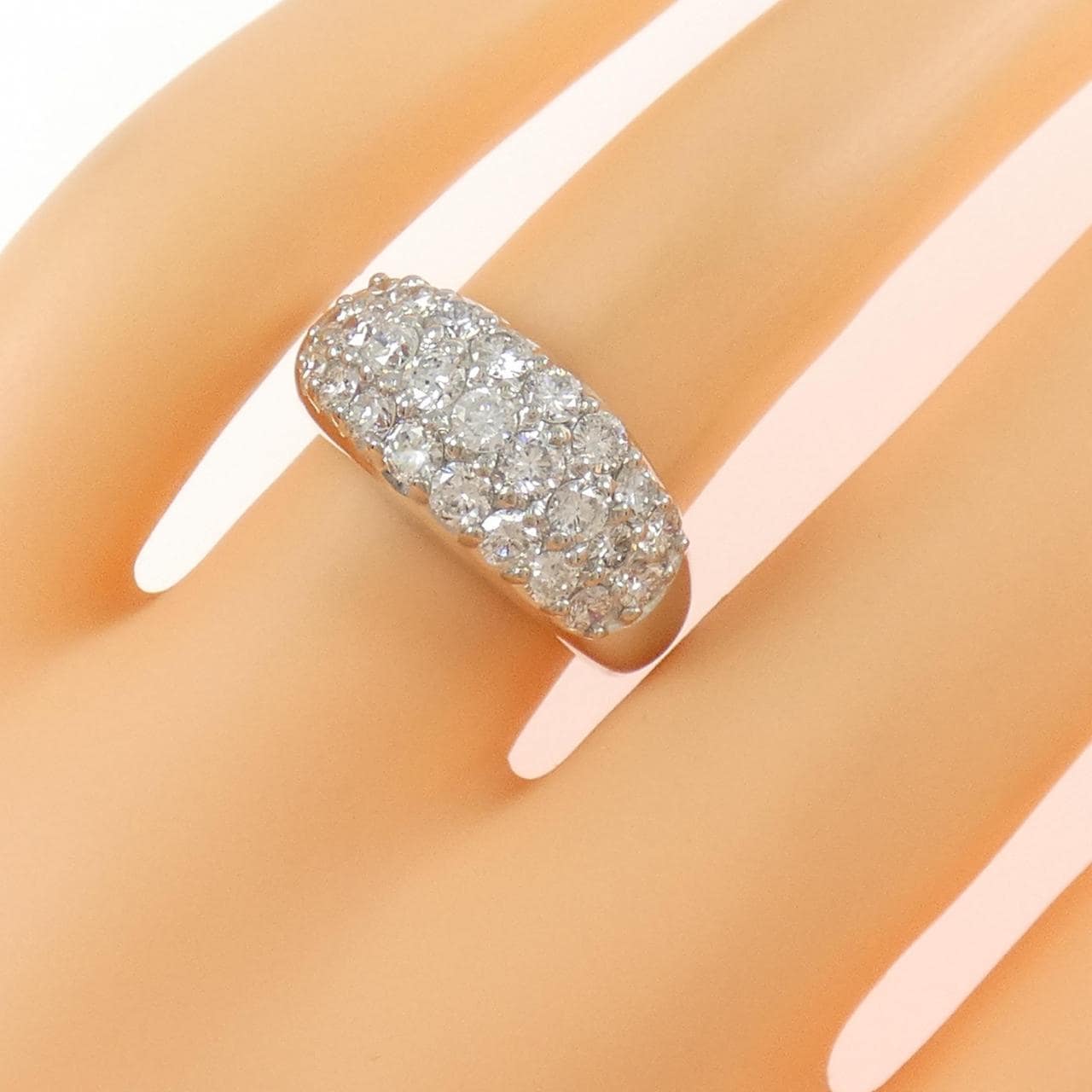 PT900 パヴェ ダイヤモンド リング 1.50CT