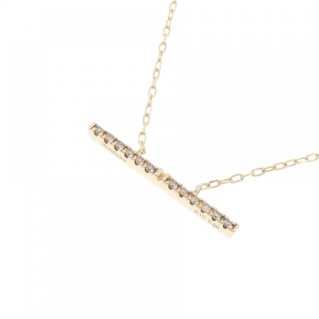 ヒロタカ トラペーズ ネックレス 0.06CT