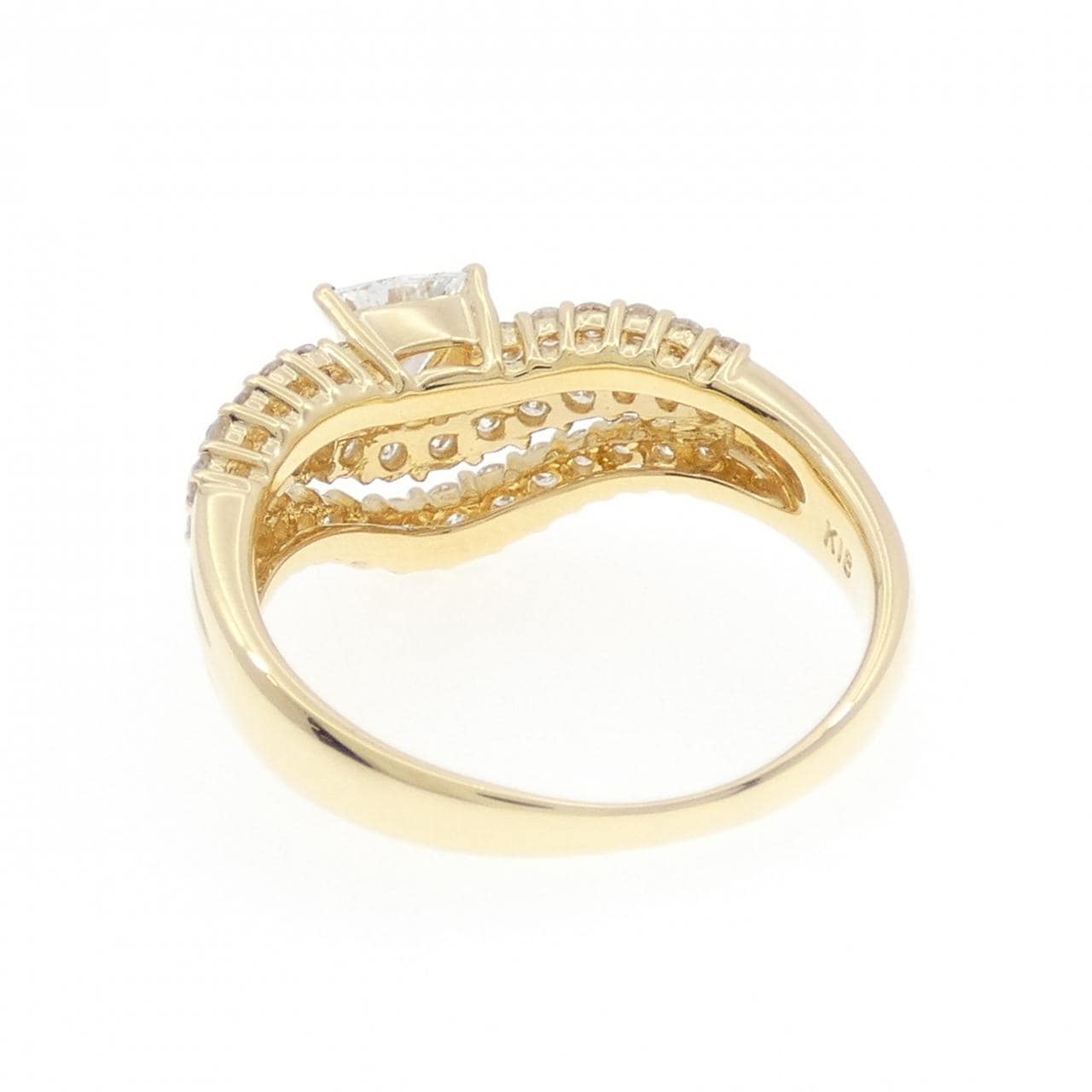 K18YG ダイヤモンド リング 0.300CT