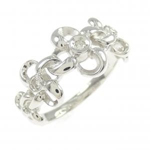 PT950 フラワー ダイヤモンド リング 0.05CT