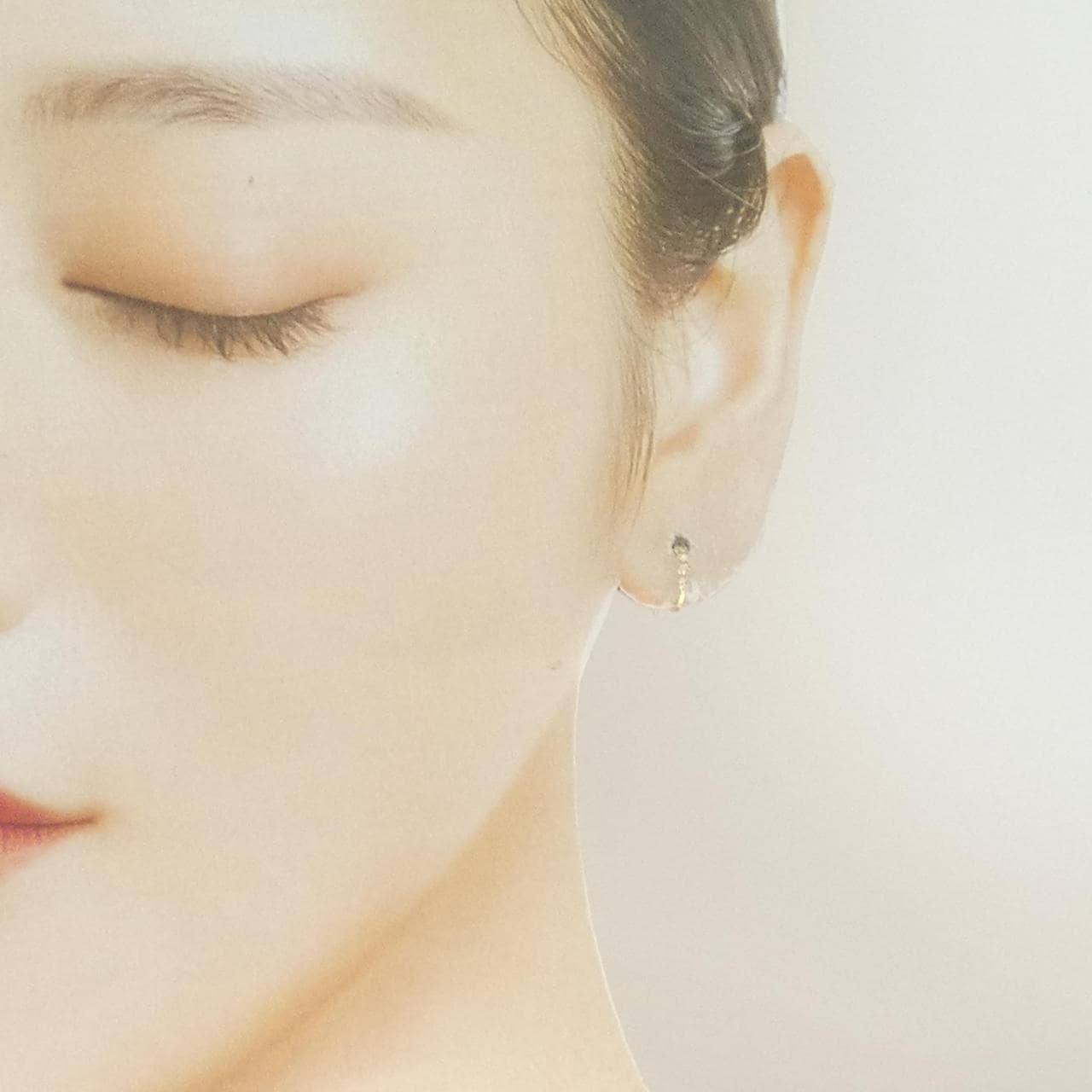 [新品] K18YG钻石耳环 0.14CT