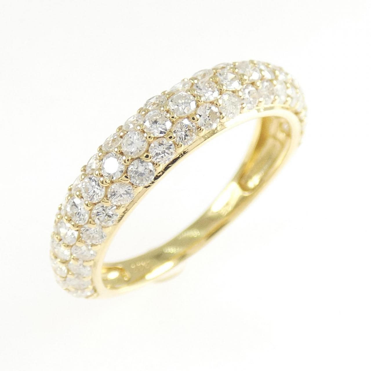 【新品】K18YG パヴェ ダイヤモンド リング 1.00CT