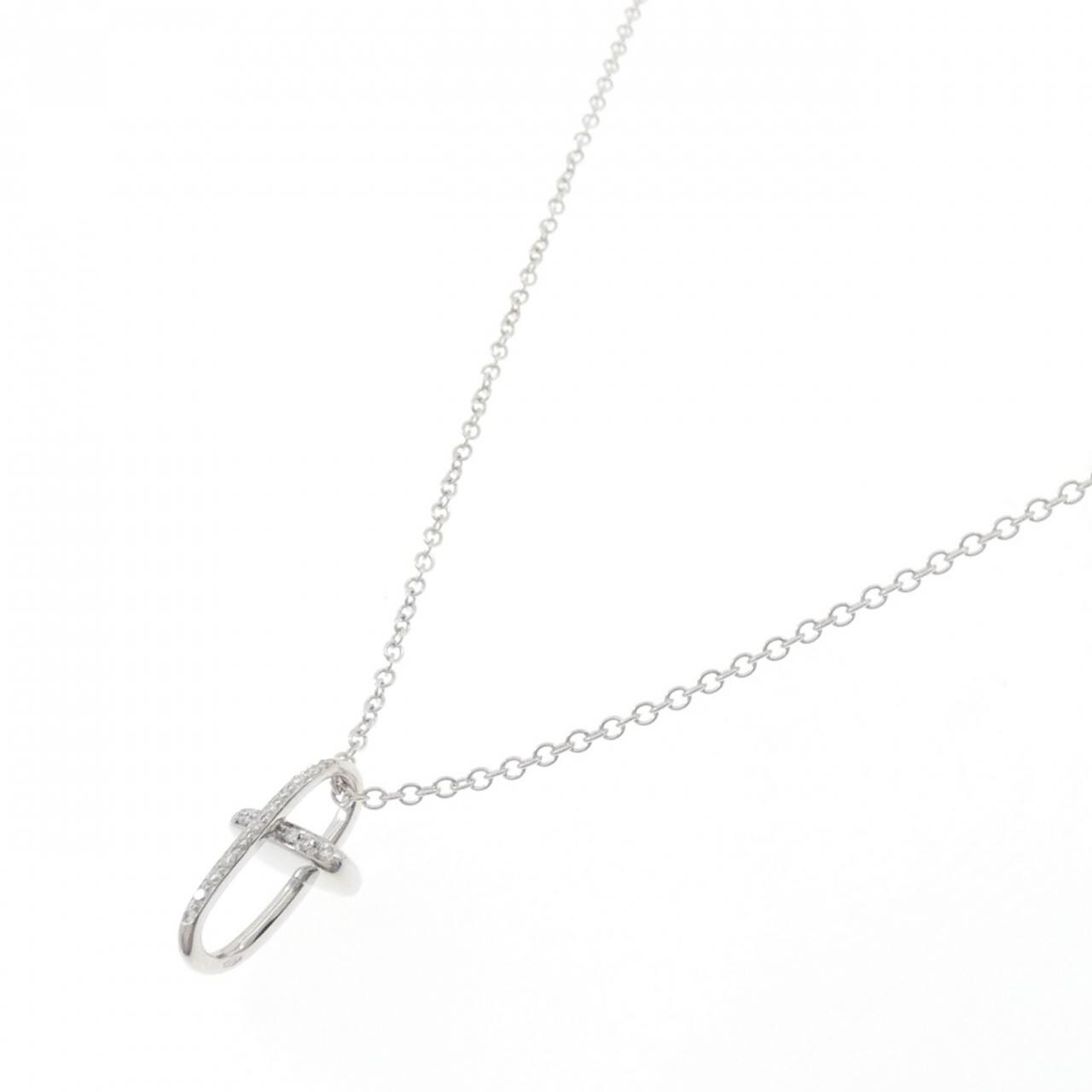750WG cross Diamond necklace
