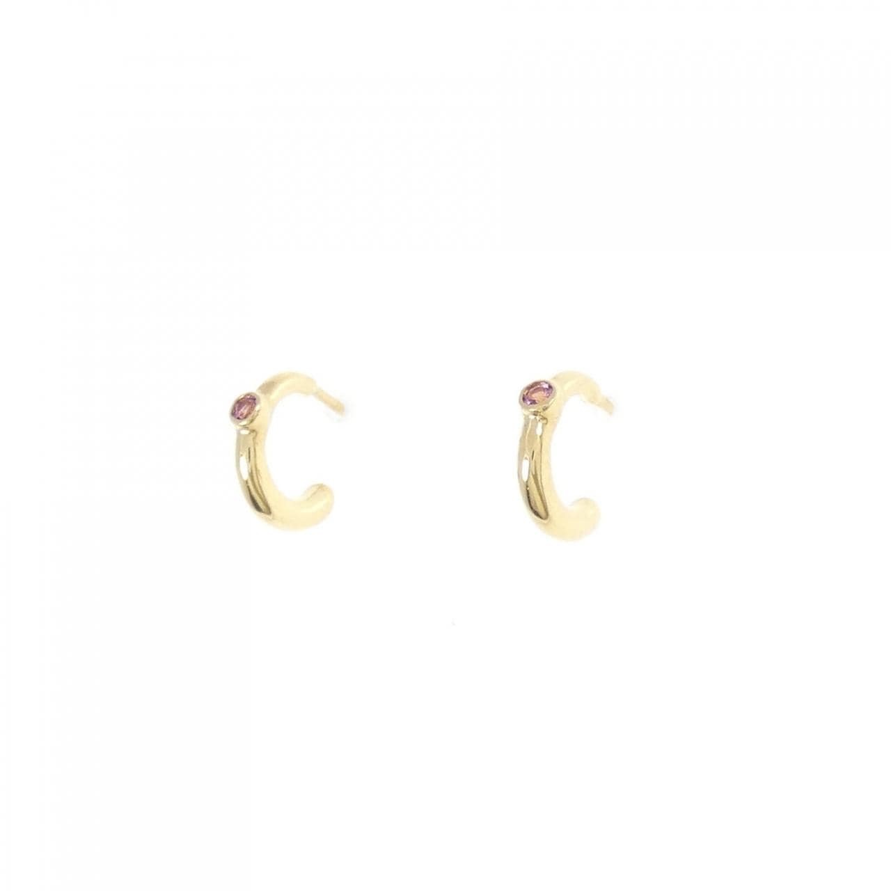 K18YG ガーネット ピアス