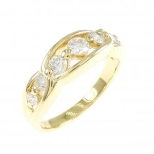 K18YG ダイヤモンド リング 0.52CT