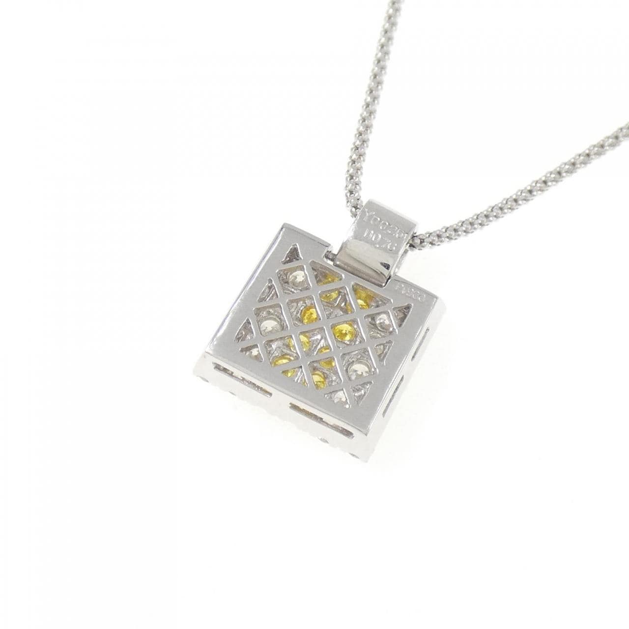 PT900/K18WG ダイヤモンド ネックレス 0.26CT