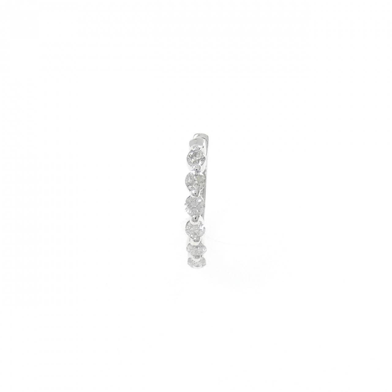 K18WG ダイヤモンド ピアス 0.25CT 片耳