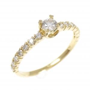 K18YG ダイヤモンド リング 0.30CT