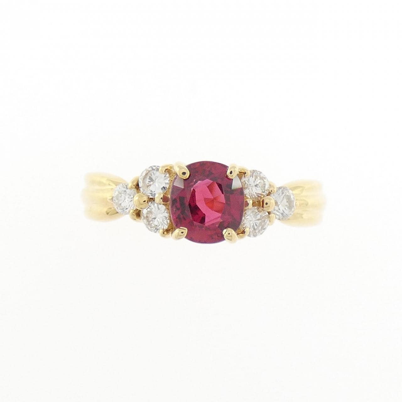 K18YG ルビー リング 0.64CT