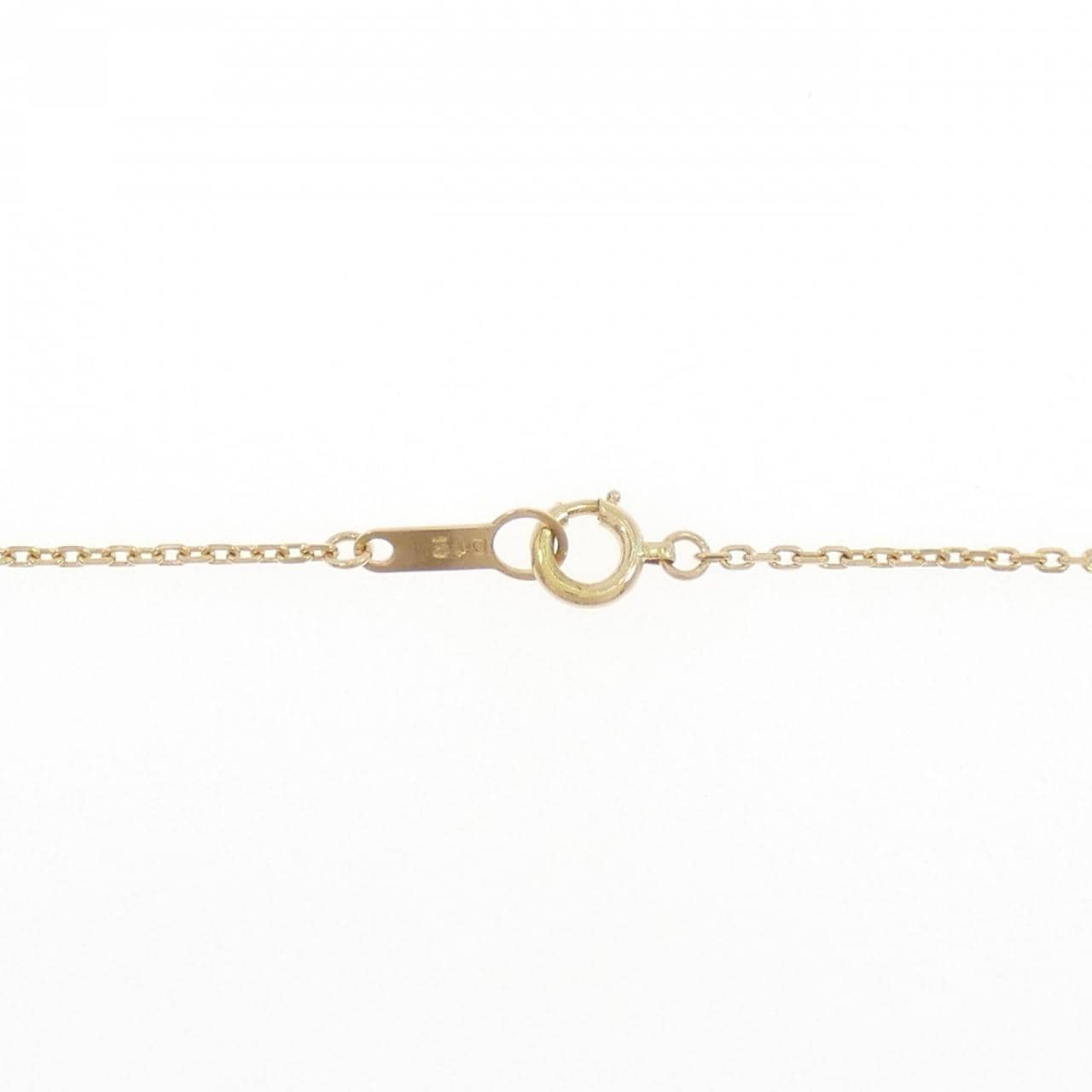 K18YG ソリティア ダイヤモンド ネックレス 0.12CT