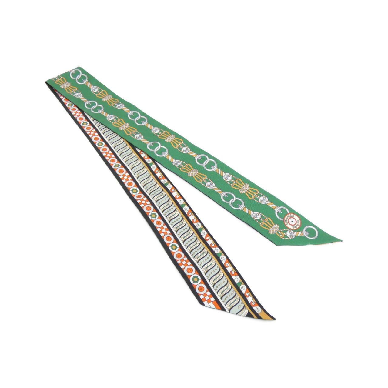 HERMES HARNAIS EN ROSACE Twilly 063853S Scarf