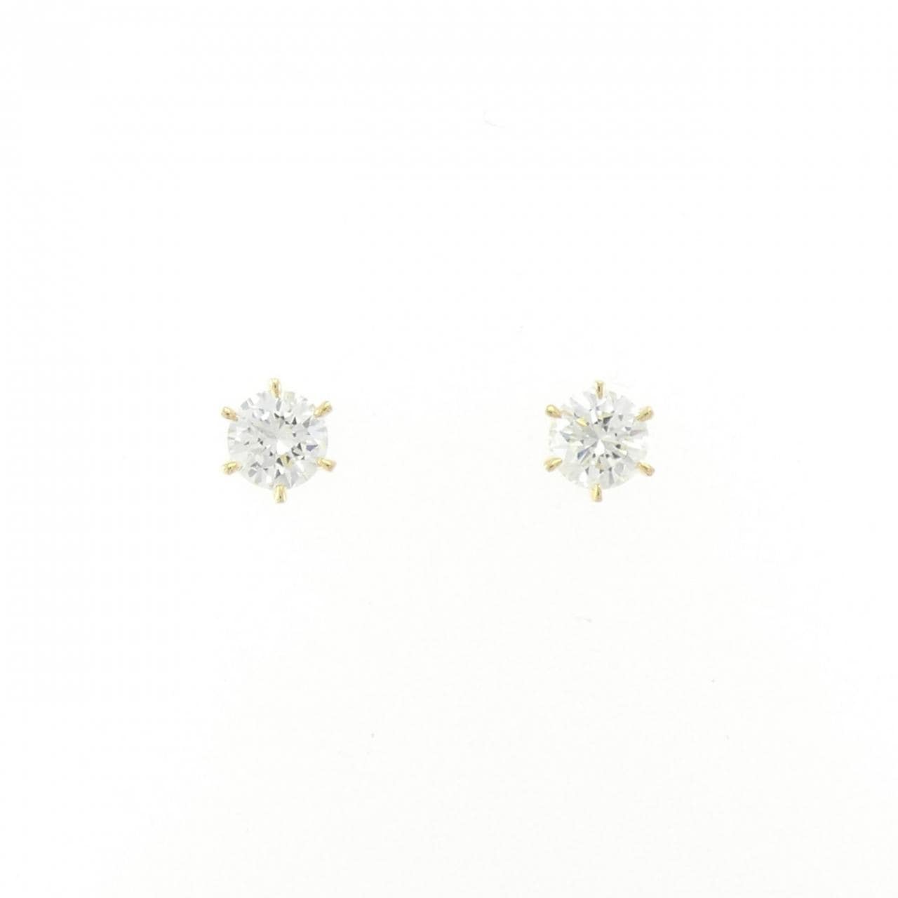 【新品】K18YG ダイヤモンド ピアス 0.306CT 0.304CT G SI1 VG
