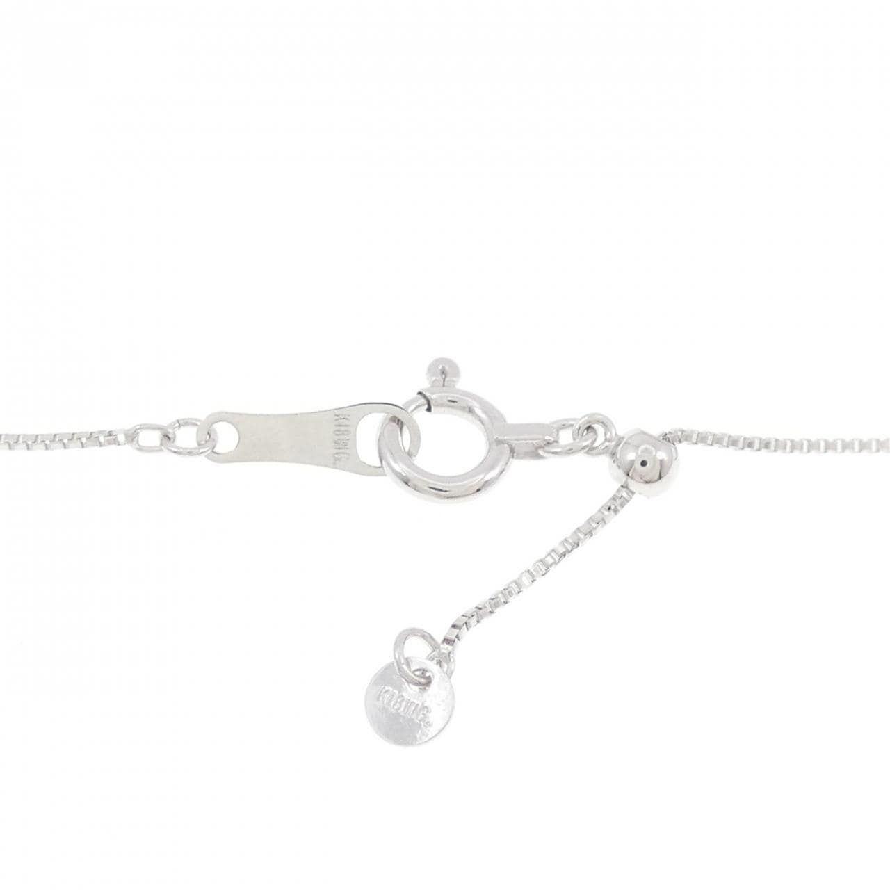 750WG/K18WG ハート ルビー ネックレス 1.4CT