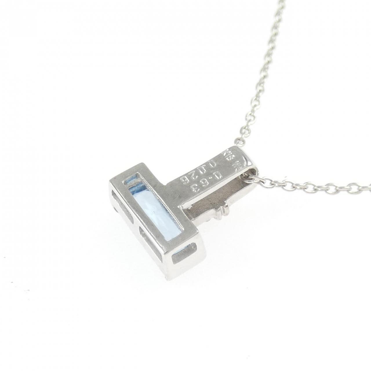 K18WG ブルートパーズ ネックレス 0.63CT