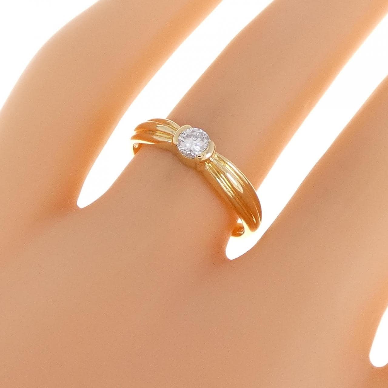 コメ兵｜K18YG ダイヤモンド リング 0.18CT｜ジュエリー｜リング