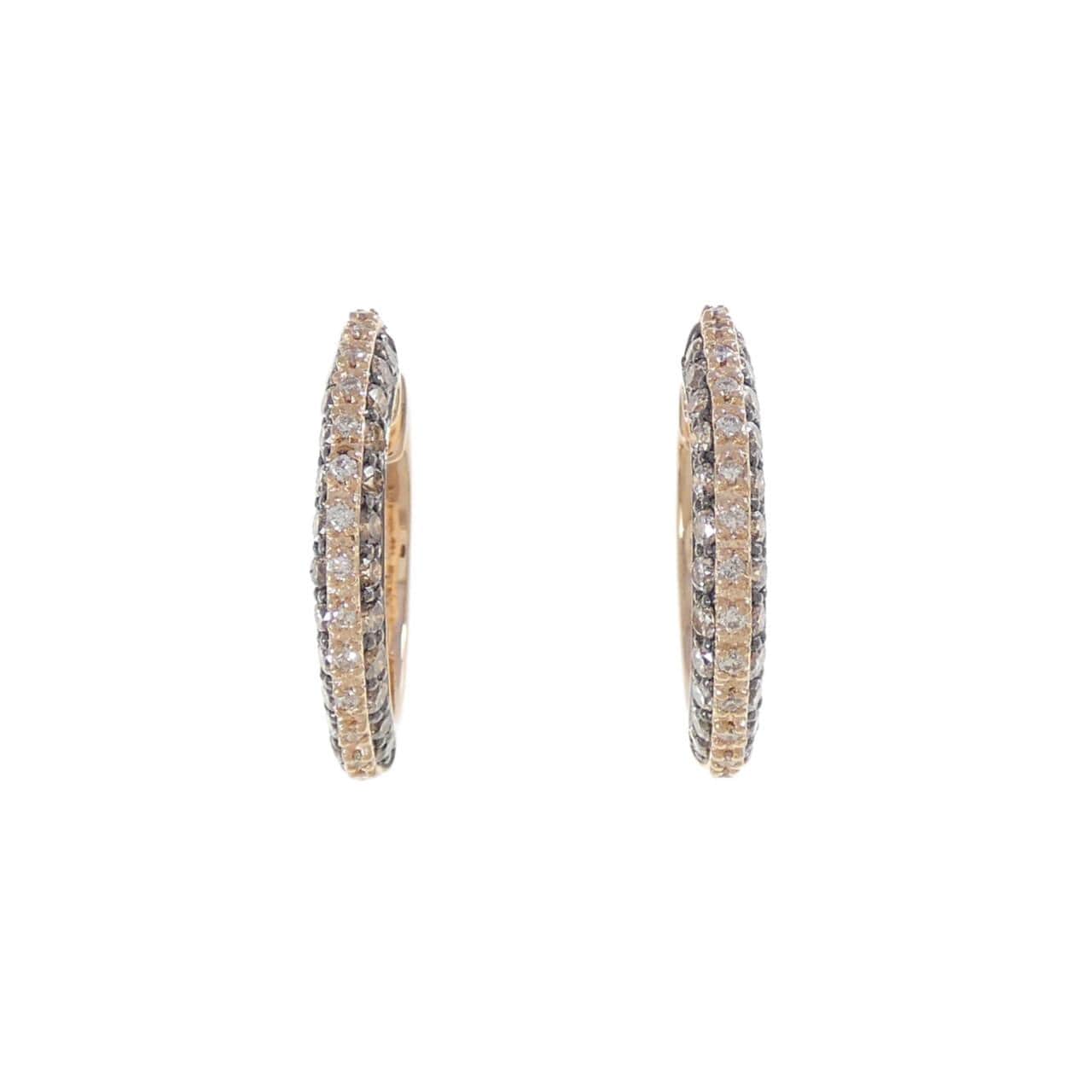 14KTPG/14KTBG鑽石耳環