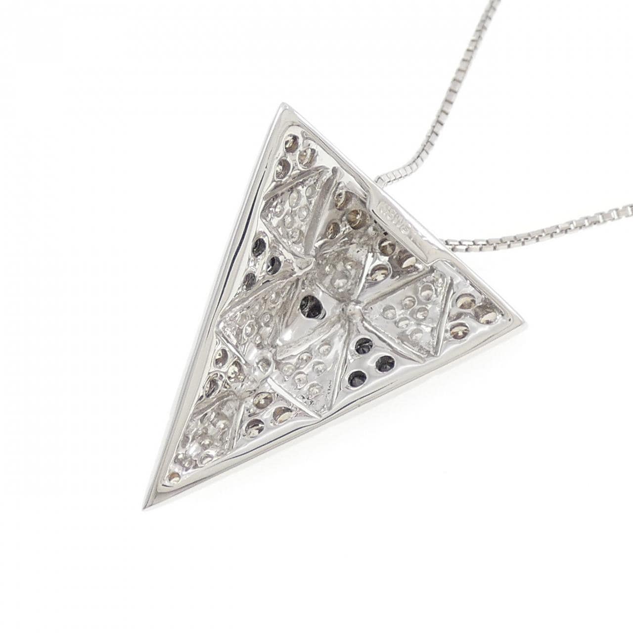 K18WG/K18BG ダイヤモンド ネックレス 1.00CT