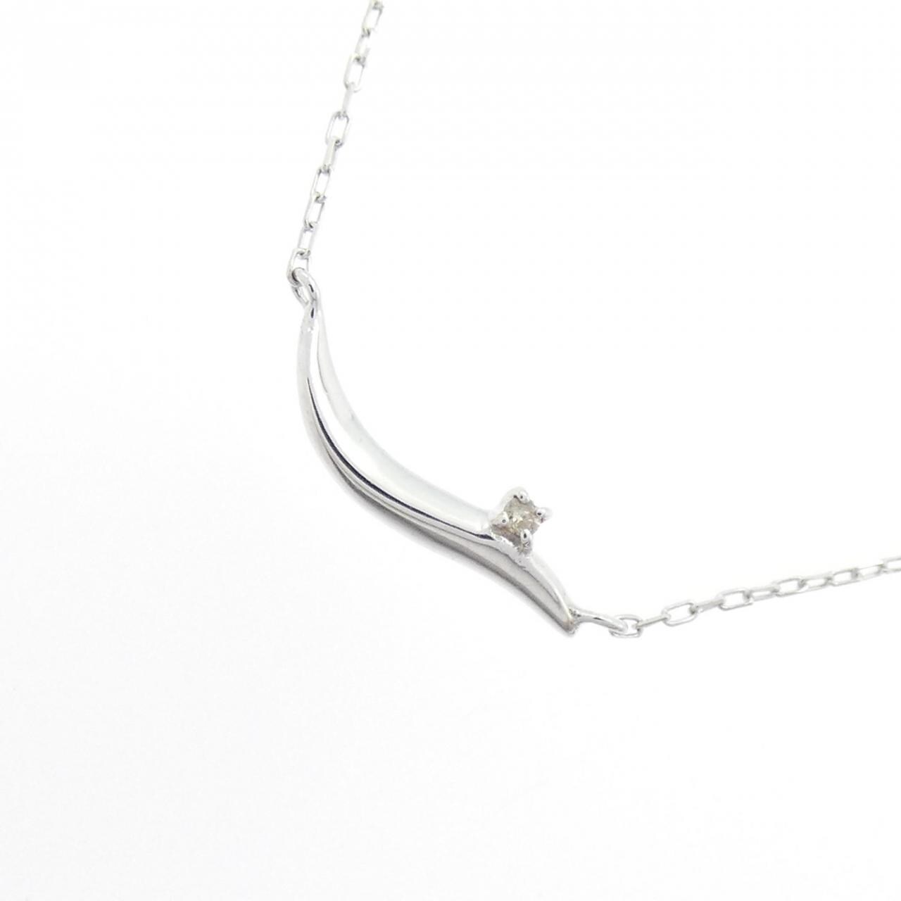 K10WG ダイヤモンド ネックレス 0.005CT