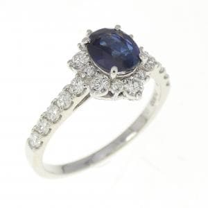 PT900 非加熱 サファイヤ リング 0.79CT ビルマ産
