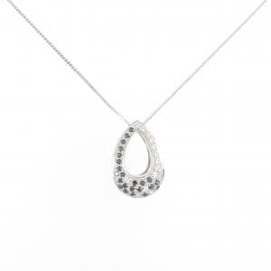 K18WG ダイヤモンド ネックレス 0.23CT