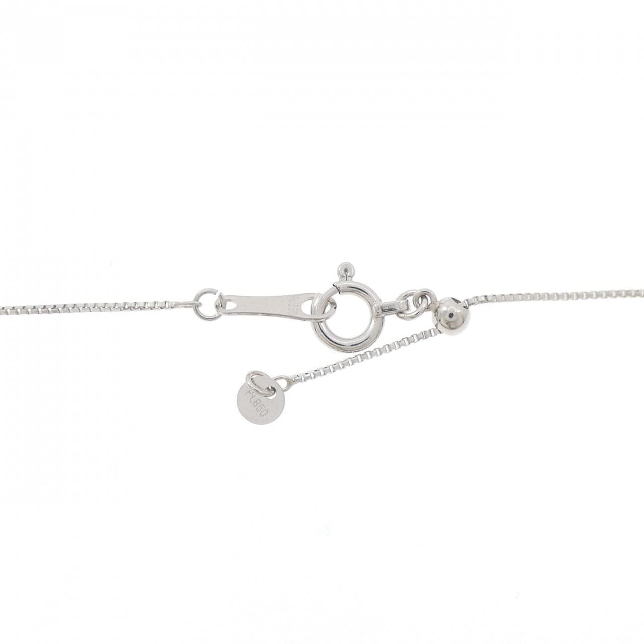 PT900/PT850 スリーストーン ダイヤモンド ネックレス 1.001CT